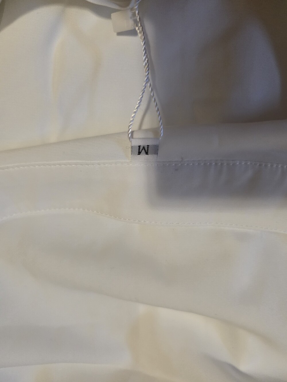 Kohl's White Smocked Short Sleeve V-Notch Blouse - Picture 5 of 7